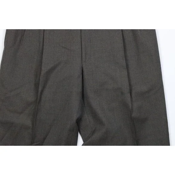 Vintage 90s Streetwear Mens 34x30 Distressed Wool Knit Wide Leg Chino Pants